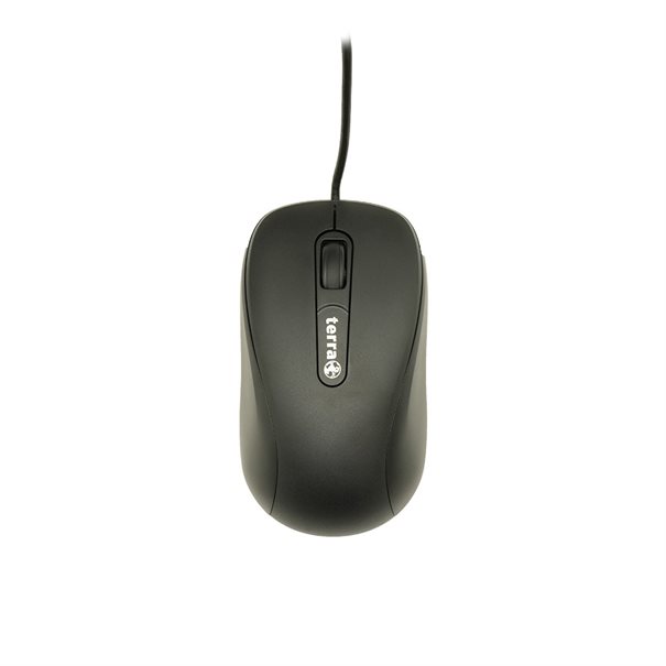 TERRA Mouse 1500 Corded USB black 3-Tasten, symmetrisch, kabelgebunden, 1,80m - Afbeelding 3